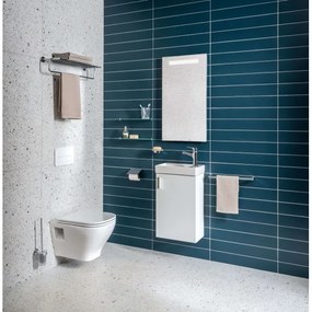 Dulap de baie cu lavoar JIKA H45J5111753001 PETIT 58,5x38,6 cm alb