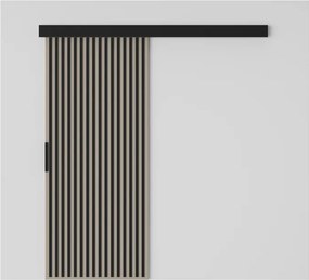 Ușă glisantă Perion – 86x1.6x205 cm – Cașmir / Negru
