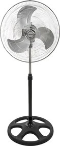 Ventilator 3 in 1 ZILAN ZLN3840 - 55W, 45cm, stand/podea/birou, palete metalice