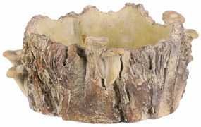 Suport din beton - ciot cu ciuperci, 26 x 24 x 14cm, 26 cm