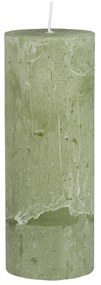 IB Laursen Lumanare stalp RUSTIC GREEN TEA 18 cm verde