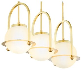 Jupiter 1917 - Lustră suspendată pe cablu ROSSO 3xE27/15W/230V aurie