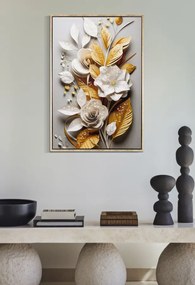 Mauro Ferretti Patrat De Perete Cu Cadru Flora M 42X3,5X62 | Aosom Romania