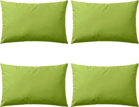vidaXL Perne de exterior, 4 buc., verde măr, 60 x 40 cm