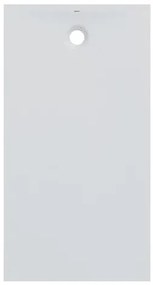 Cadita de dus rectangulara Geberit Olona alb 140x100 cm