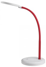 Veioza / Lampa LED de birou reglabila Timothy alb/rosu