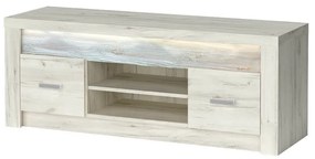 Masă TV/Dulap Indie 09 (cu iluminat LED) (craft alb). 1057777