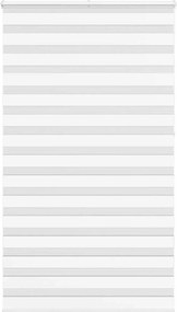 vidaXL Jaluzea tip zebra alb lățime țesătură 130,9 cm poliester