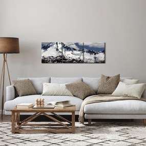 Tablou - Parcul Național Kenai Fjords (cu ceas) (90x30 cm)