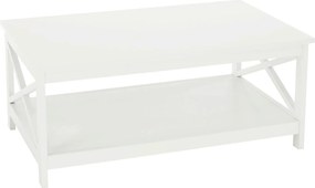 Masuta cafea EDRIA, alb, 87x55x37 cm