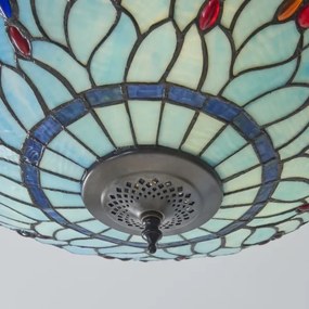 Endon 111899 - Plafonieră Tiffany DRAGONFLY 3xE27/10W/230V, diam. 50 cm