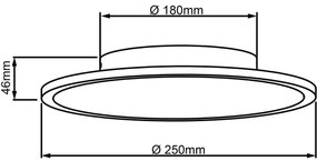 Plafonieră LED BUFFI LED/13W/230V d. 25 cm 2700K Brilliant