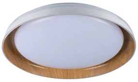 Plafonieră LED Kanlux 37317 NIFU LED/17,8W/230V d. 43 cm alb/maro