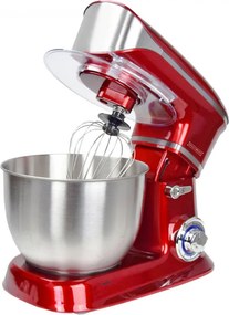 Second hand: Mixer planetar Royalty Line RL-PKM1900.7, 1900W, Cupa inox 6.5 L, 6 viteze + Pulse, Accesorii, Rosu