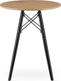 Masa de sufragerie cu blat in decor stejar OSLO 60x60