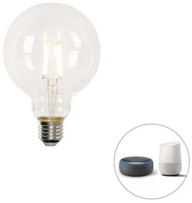 Set 5 becuri Lampă LED Smart E27 reglabilă în Kelvin G95 4,5W 470 lm 1800-4000K