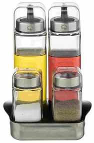 Luigi Ferrero Rome FR-7904R, 270 ml, 5 bucăți, Sticlă, Oțel inoxidabil, Transparent/inox