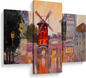 Tablou - Moulin rouge, Paris, Franța (90x60 cm)