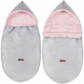 ShopJK SAC PENTRU CĂRUCIOR PRIMĂVARĂ/TOAMNĂ GRI - ROZ - 017372