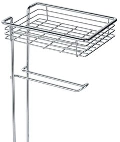 WENKO 24074800 - Suport pentru hârtie igienică 16x59 cm, crom lucios