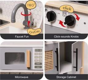 Bucatarie copii din lemn Pretend