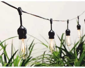 Instalație LED solară 10xLED/1,2V 600 mAh 5,94m IP44 alb cald