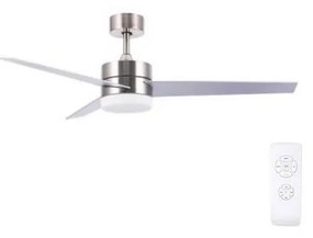 Ventilator LED de tavan Zambelis 19134 LED/15W/230V 3000/4000/6000K crom + telecomandă