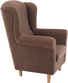 Fotoliu, textil maro, CHARLOT