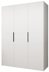 Dulap de haine 150 cm Mirabella 1 (alb + Negru). 1126349