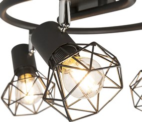 Spot orientabil și înclinabil negru inteligent cu 3 p45 wifi - Mosh