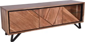 Comodă TV în culoare naturală din lemn de acacia 150x51x40 cm Ambala – Interia Home &amp; Living