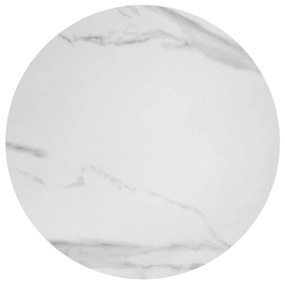 Masa de cafea Acuna S marmura alba/negru ø50/h50 cm