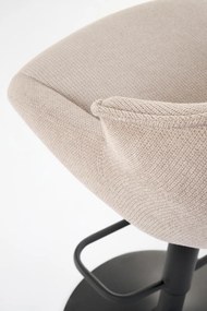 Scaun de bar H122 bej/negru