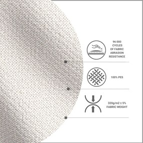 Pat crem tapițat 100x200 cm Alba – Maison de Rêve