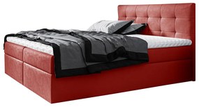 Expedo Pat tapițat boxspring BRIGITE + topper, 120x200, jasmine 60