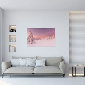 Tablou - Copaci sub așternut de zăpadă (90x60 cm)