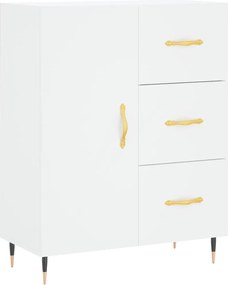 vidaXL Servantă, alb, 69,5x34x90 cm, lemn compozit