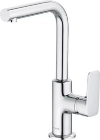 Baterie lavoar Kludi Pure&Style cu levier lateral si ventil metalic pop-up