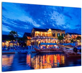Tablou - Orașul de noapte Hoi An, Vietnam (70x50 cm)