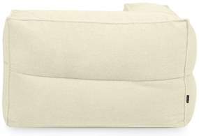 Fotoliu bean bag maro cu tapițerie din țesătură bouclé Mass Corner 125 Left – SLOWDOWN