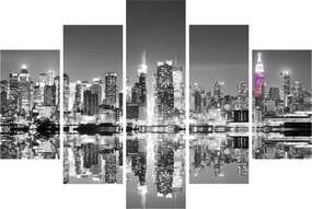 Tablou - New York și zgârie-norii mov (150x105 cm)