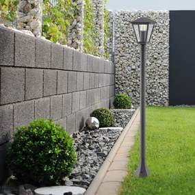 Stalp mediu pentru iluminat exterior design modern IP44 Paravento negru
