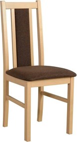 Scaun BOS 14, maro/stejar sonoma, stofa clasica/lemn de fag, 43x40x94
