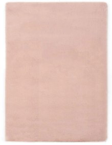 Covor, roz invechit, 160 x 230 cm, blana ecologica de iepure roz invechit, 160 x 230 cm