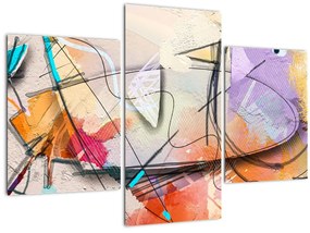 Tablou - Abstract, pasăre (90x60 cm)