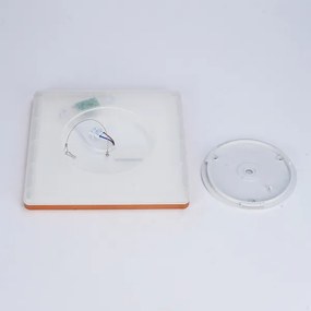 Brilagi - Plafonieră LED ultra-subțire pentru baie, 18W, 230V, 30x30 cm, roz auriu, IP54