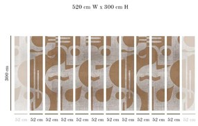 Tapet VLAdiLA Contours in Bold (Cream) 520 x 300 cm