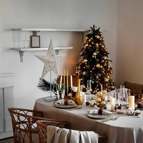 Steaua de Crăciun cu suport Solight LED, albă, 45cm, 10x LED, 2x AA