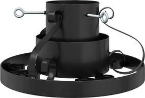 vidaXL Suport pentru brad de Crăciun Negru 40 x 40 x 21 cm Oțel