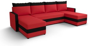 Colțar în formă de U Pure U Bis (Negru + roșu). 1057420